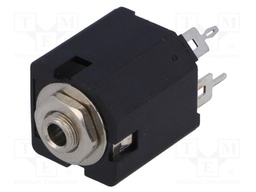 Socket; Jack 3,5mm; female; mono; with on/off switch; straight