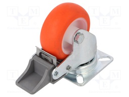Transport wheel; Ø: 60mm; W: 25mm; H: 83mm; torsional with lock