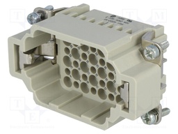 Connector: rectangular; male; Han DD; PIN: 42; 42+PE; size 10B; 10A