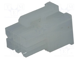 Plug; wire-board; female; MF42; 4.2mm; PIN: 6; w/o contacts