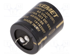 Capacitor: electrolytic; 10mF; 63VDC; ESR: 44mΩ; SNAP-IN; ±20%