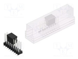 Connector: pin strips; pin header; male; PIN: 18; 2.54mm; SMT; 2x9