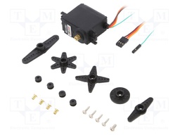 Motor: servo; 4.8÷6VDC; standard; analogue; 60g; 40.8x20.1x38mm