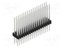 Connector: pin strips; pin header; male; PIN: 36; 1.27mm; THT; 2x18