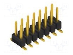 Connector: pin strips; pin header; male; PIN: 14; 2.54mm; SMT; 2x7