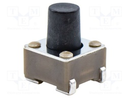 TACTILE SW, SPST, 0.05A, 12VDC, SOLDER