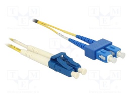 Fiber patch cord; OS2; LC/UPC,SC/UPC; 1m; 9/125um; LSZH; blue