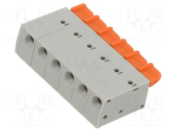 Connector: PCB terminal block; terminal; GB; 6A; PIN: 6; angled