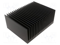 Heatsink: extruded; grilled; black; L: 150mm; W: 200mm; H: 83mm