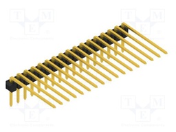 Connector: pin strips; pin header; male; PIN: 17; 2.54mm; THT; 1x17