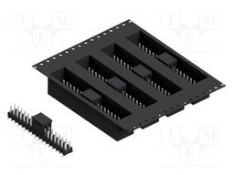 Connector: pin strips; pin header; male; PIN: 34; 2.54mm; SMT; 2x17