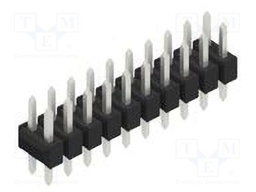Connector: pin strips; pin header; male; PIN: 20; 2.54mm; THT; 2x10