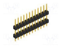Connector: pin strips; pin header; male; PIN: 12; 2.54mm; THT; 1x12
