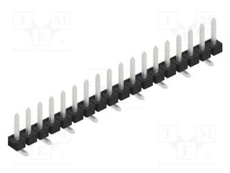 Connector: pin strips; pin header; male; PIN: 18; 2.54mm; SMT; 1x18