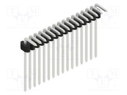 Connector: pin strips; pin header; male; PIN: 16; 1.27mm; THT; 1x16