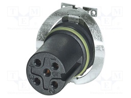Connector: M12; contact insert; PIN: 5; 60V; straight; SMT; A code