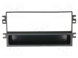 Radio mounting frame; Kia; 1 DIN; black