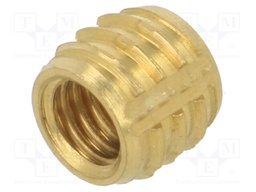 Threaded insert; brass; M5; L: 6.4mm; TRISERT®