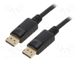 Cable; DisplayPort 1.2,HDCP; DisplayPort plug,both sides; 3m
