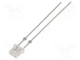 LED; blue; rectangular; 4.7x2mm; 500÷750mcd; 115°; Front: flat; 20mA