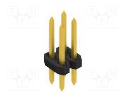 Connector: pin strips; pin header; male; PIN: 4; 2mm; THT; 2x2; 100V