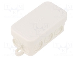 Enclosure: junction box; X: 43mm; Y: 80mm; Z: 36mm; polyetylene; IP55