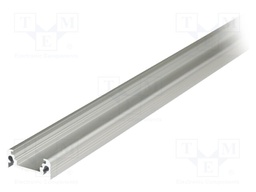 Profiles for LED modules; surface; natural; L: 2m; aluminium