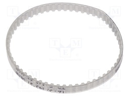Timing belt; T2.5; W: 4mm; H: 1.3mm; Lw: 145mm; Tooth height: 0.7mm
