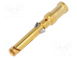 Contact; female; 1.5mm2; Han D; nickel plated,gold-plated; 10A