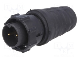 Connector: circular; Series: EN3; plug; male; soldering; for cable