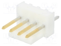 Socket; wire-board; male; KK 254; 2.54mm; PIN: 4; THT; 4A; Layout: 1x4