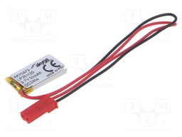 Re-battery: Li-Po; 3.7V; 50mAh; cables,JST SYP-02T-1 socket