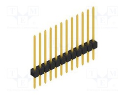 Connector: pin strips; pin header; male; PIN: 12; 2.54mm; THT; 1x12