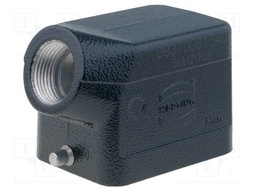 Enclosure: for HDC connectors; Han M; size 24B; for cable; angled