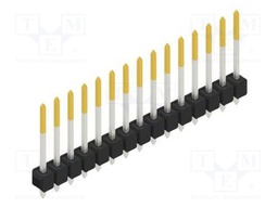 Connector: pin strips; pin header; male; PIN: 15; 2.54mm; THT; 1x15