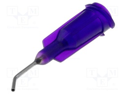 Needle: steel; 0.5"; Size: 21; bent at 45°; 0.51mm