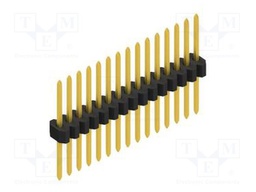 Connector: pin strips; pin header; male; PIN: 15; 1.27mm; THT; 1x15