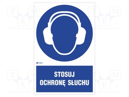 Safety sign; regulatory; Mat: PVC; W: 200mm; H: 300mm