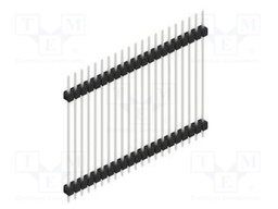 Connector: pin strips; pin header; male; PIN: 21; 2.54mm; THT; 1x21