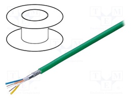 Wire; industrial Ethernet,PROFINET; 5e; solid; Cu; 4x22AWG; FRNC