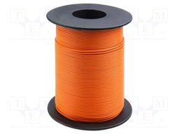 Wire; stranded; Cu; 1x0,14mm2; PVC; orange; 60V; -10÷85°C; 100m