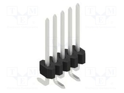 Connector: pin strips; pin header; male; PIN: 5; 1.27mm; SMT; 1x5