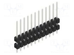 Connector: pin strips; pin header; male; PIN: 12; 2.54mm; THT; 1x12