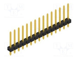 Connector: pin strips; pin header; male; PIN: 15; 2.54mm; THT; 1x15