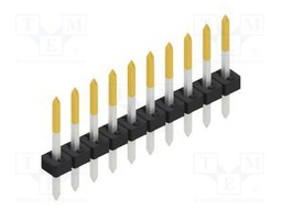 Connector: pin strips; pin header; male; PIN: 10; 2mm; THT; 1x10