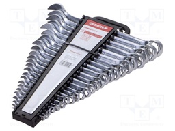 Double-sided; Chrom-vanadium steel; Plating: chromium; 24pcs.