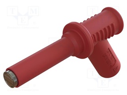 Adapter; 2A; red; Tip diameter: 6mm; Socket size: 4mm