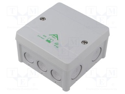 Enclosure: junction box; X: 87mm; Y: 87mm; Z: 52mm; polypropylene PP