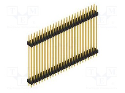 Connector: pin strips; pin header; male; PIN: 50; 2.54mm; THT; 2x25