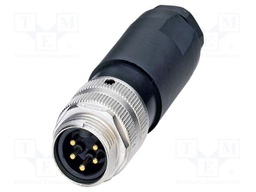 Connector: 7/8"; plug; PIN: 5; straight; unshielded; 9A; 300V; IP67